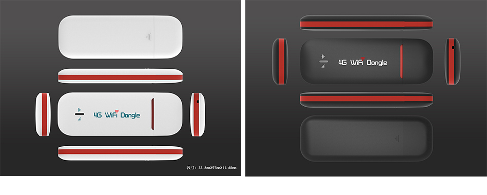 F232 4g Red Wifi Usb Dongle