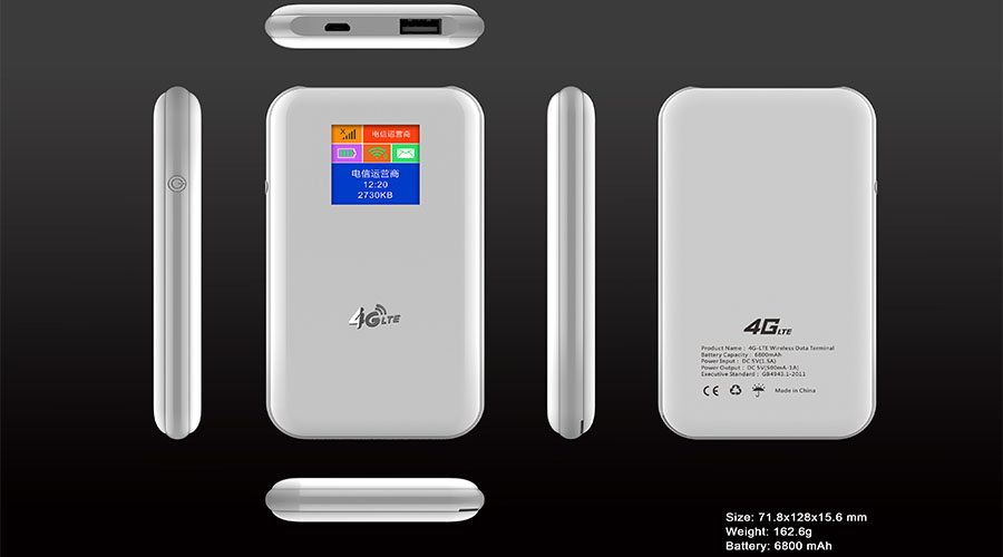 White 4g Lte Wireless Router Data Terminal